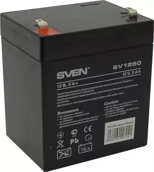 Аккумуляторная батарея для ИБП Sven SV SV1250, 12V, 5Ah (SV-0222005)