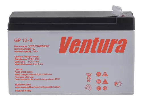 Аккумуляторная батарея для ИБП Ventura GP 12-9, 12V, 9Ah