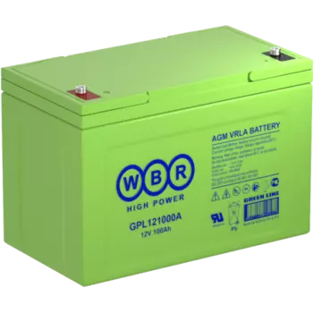 Аккумуляторная батарея для ИБП WBR GPL121000A, 12V, 100Ah (GPL121000A WBR)