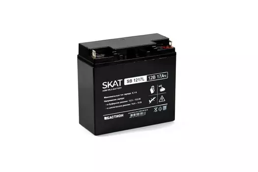 Аккумуляторная батарея для ОПС Бастион SKAT SB 1217L, 12V, 17Ah (2544)