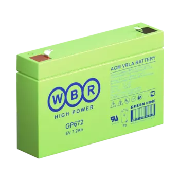 Аккумуляторная батарея для ОПС WBR GP672, 6V, 7.2Ah (GP672 WBR)