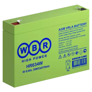 Аккумуляторная батарея для ОПС WBR HR 634, 6V, 9Ah (HR 634 WBR)
