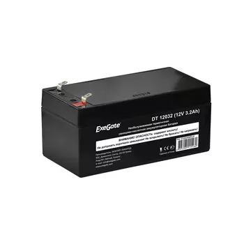 Аккумуляторная батарея для ИБП Exegate DT 12032, 12V, 3.2Ah (EX282958RUS)