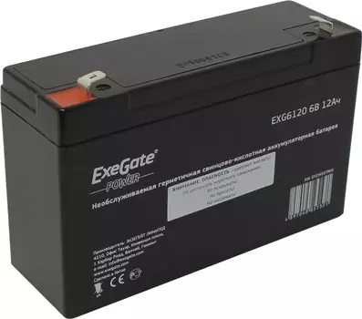 Аккумуляторная батарея для ИБП Exegate EXG6120, 6V, 12Ah