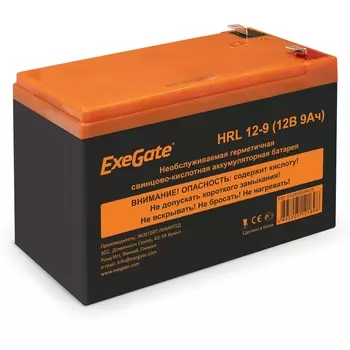 Аккумуляторная батарея для ИБП Exegate HRL 12-9 (1234W), 12V, 9Ah (EX285659RUS)