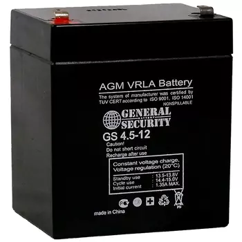 Аккумуляторная батарея для ИБП General Security GS 4.5-12, 12V, 4.5Ah