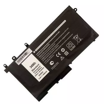 Аккумуляторная батарея GJKNX для Dell E5580, XPS, 11.4V, 3000mAh, черный