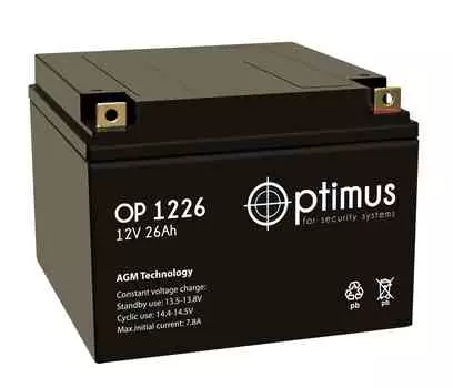 Аккумуляторная батарея для ОПС Optimus OP1226, 12V, 26Ah