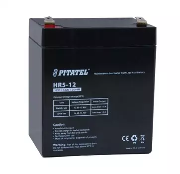 Аккумуляторная батарея для ИБП Pitatel HR5-12, 12V, 5Ah (HR5-12)