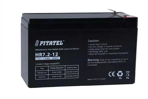 Аккумуляторная батарея для ИБП Pitatel HR7.2-12, 12V, 7.2Ah (HR7.2-12)