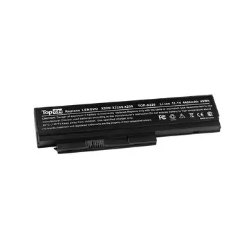 Аккумуляторная батарея TopON для Lenovo ThinkPad X220/X220i/X220s/X230/X230I, 11.1V, 4400mAh, черный (TOP-X230)