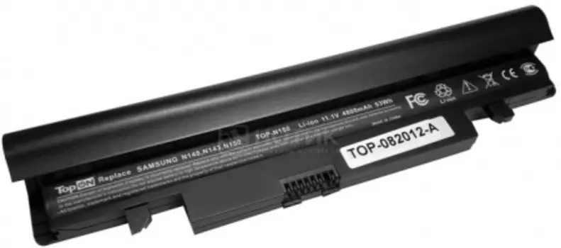 Аккумуляторная батарея TopON для Samsung N143/N145/N148/N150/N350 Series, 11.1V 4400mAh, PN:AA-PB2VC6B/AA-PB3VC3B/AA-PB3VC6B/AA-PL2VC6B/AA-PL2VC6B/E (TOP-N150)