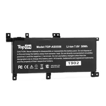 Аккумуляторная батарея TopON TOP-ASX556 для Asus, 7.6V, 4.84 А·ч, 38Wh, черный (TOP-ASX556)