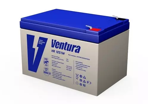 Аккумуляторная батарея Ventura HR1251W, 12V, 12Ah