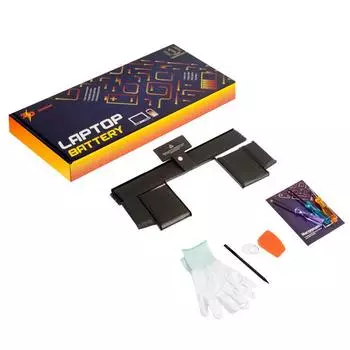 Аккумуляторная батарея ZeepDeep A1437 для Apple MacBook Pro 13 Retina A1425 A1437, Late 2012, Early 2013, 11.2V, черный, 74Wh, с сервисным набором ( 874829)