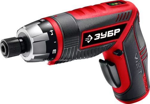 Аккумуляторная отвертка ЗУБР ЗО-ЕМ-3.6 Ли, 3 Н·м, 190 об/мин, Li-Ion, 3.6В, 1.3 А·ч, реверс
