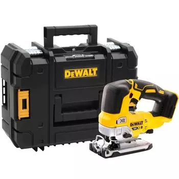 Аккумуляторный лобзик DeWALT DCS334NT-XJ, маятниковый ход, аккумуляторный, регулировка частоты хода, поставляется без аккумуляторов и зарядного устройства