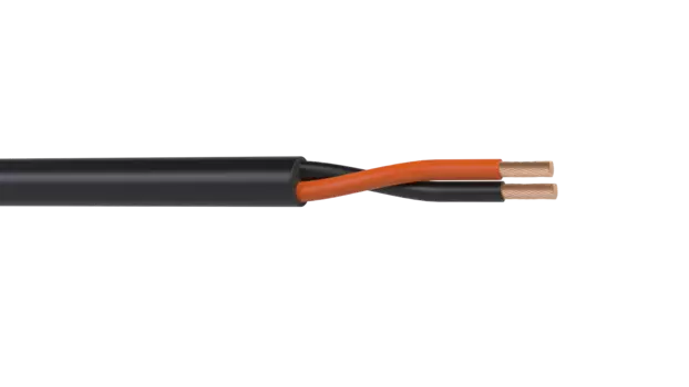 Акустический кабель Wize WSC13200CCA, 2x2.5 мм, 13 AWG CCA, омедненный алюминий, 200 м, черный (WSC13200CCA)