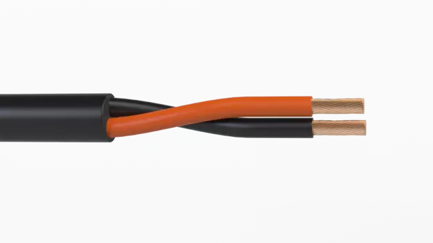 Акустический кабель Wize WSC16300HF, 2x1.5 мм, 16 AWG HighFlex, медь, 300 м, черный (WSC16300HF)