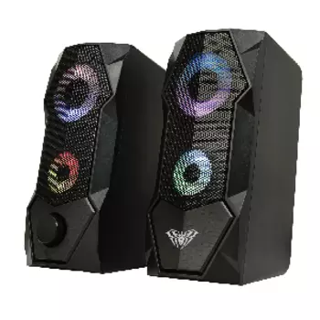 Акустика 2.0 AULA N-301, 6 Вт, подсветка, черный