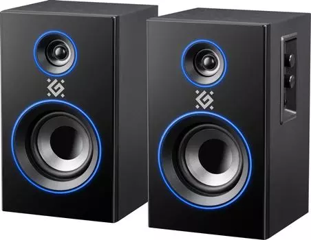 Акустика 2.0 Defender Solar 20, 20 Вт, AUX, Bluetooth, подсветка, черный (65721)