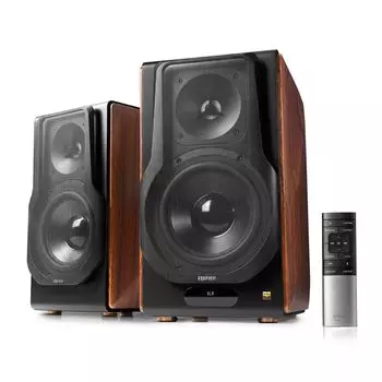 Акустика 2.0 Edifier S3000MKII, 256 Вт, AUX, USB, Bluetooth, коричневый