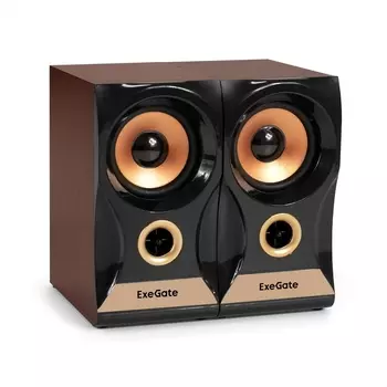 Акустика 2.0 ExeGate Maestro SPS-590, 6 Вт, темное дерево (EX297196RUS)