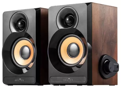 Акустика 2.0 Oklick OK-161, 6 Вт, коричневый