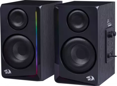 Акустика 2.0 Redragon Andante, 10 Вт, AUX, подсветка, черный (70931)