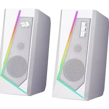 Акустика 2.0 Redragon ANVIL GS520, 6 Вт, подсветка, черный/белый (71775)