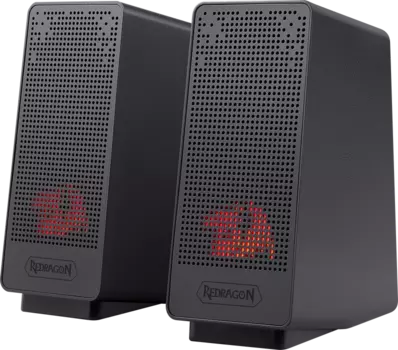 Акустика 2.0 Redragon Ranch, 6 Вт, подсветка, черный (72587)