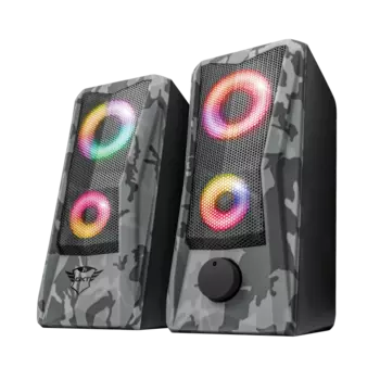 Акустика 2.0 Trust GXT 606 JAVV, 6Вт, подсветка, серый камуфляж ( 23379)