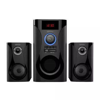 Акустика 2.1 Ginzzu GM-425, 60W, BT, USB, SD, FM, ДУ, черный