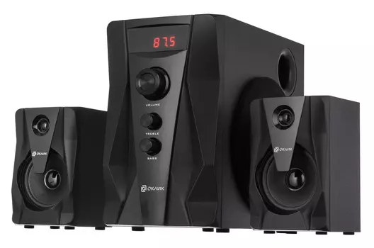 Акустика 2.1 Oklick OK-431, 23Вт, черный