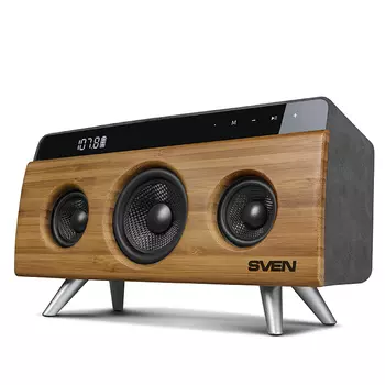 Акустика 2.1 SVEN HA-930, 30 Вт, FM, AUX, USB, Bluetooth, бамбук (SV-019068)