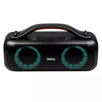 Портативная акустика 2.0 Dialog Progressive AP-20, 25 Вт, FM, AUX, USB, Bluetooth, подсветка, черный (AP-20)