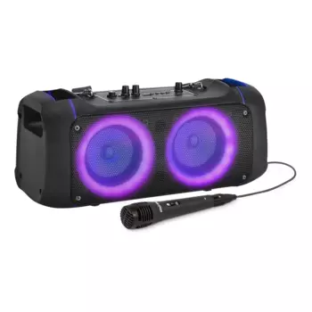 Акустика портативная 2.0 SmartBuy IDOL, 24Вт, FM, AUX, USB, microSD, Bluetooth, подсветка, черный (SBS-5220)