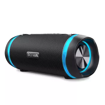 Портативная акустика BQ PBS1002, 44 Вт, FM, AUX, Bluetooth, подсветка, черный