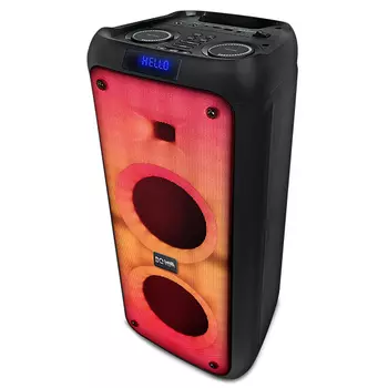 Портативная акустика BQ PBS1005, 32 Вт, FM, AUX, USB, microSD, Bluetooth, подсветка, черный