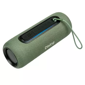 Портативная акустика Dialog Progressive AP-11, 12 Вт, FM, AUX, USB, Bluetooth, подсветка, зеленый (AP-11 Green)