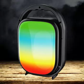 Акустика портативная Ginzzu GM-913B, 16Вт, FM, USB, microSD, Bluetooth, подсветка, черный (GM-913B)