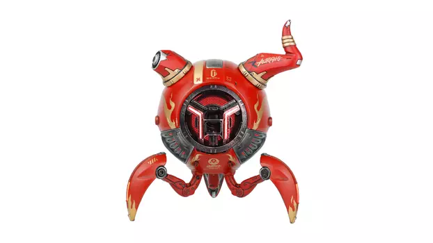 Портативная акустика GravaStar Mars Pro Aurochs, 20 Вт, AUX, Bluetooth, подсветка, красный