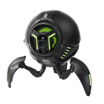 Портативная акустика GravaStar Mars Pro Black, 20 Вт, AUX, Bluetooth, подсветка, черный