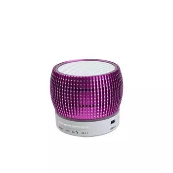 Акустика портативная S34U, 3Вт, AUX, USB, microSD, Bluetooth, фиолетовый (65962)