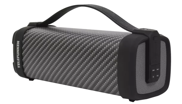 Акустика портативная Telefunken TF-PS1241B, 12Вт, FM, AUX, USB, Bluetooth, серый (TF-PS1241B(КАРБОН))