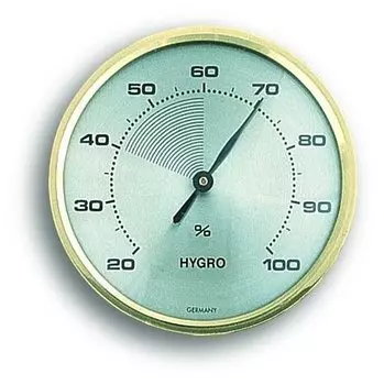 Аналоговый гигрометр TFA 44.1001 с латунным кольцом {44.1001}