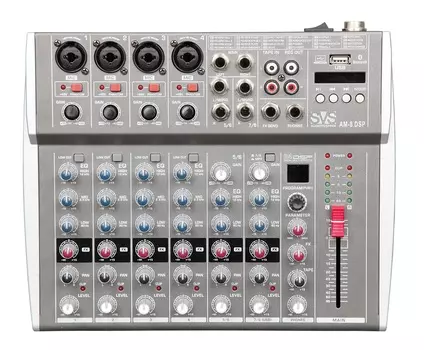 Аналоговый микшерный пульт SVS Audiotechnik AM-8 DSP 8 каналов