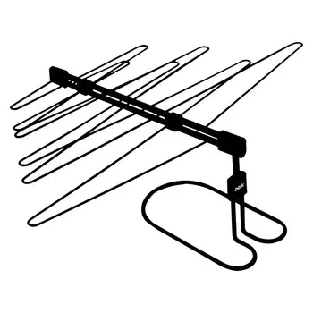 Антенна BBK DA22, комнатная активная, VHF/UHF, DVB-T2, 30 дБА, 75 Ом, питание от сети