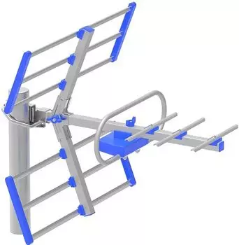 Антенна Harper ADVB-3210 синяя, уличная активная, UHF, DVB-T2, 25 дБА, 75 Ом (ADVB-3210)