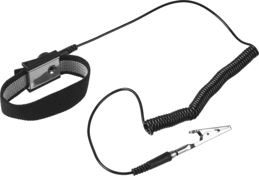 Антистатический браслет Зубр Мастер, S-XL, нейлон, черный (55461)